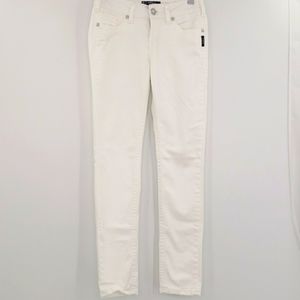 Silver Jeans® Suki Mid Skinny 27/31 Super Stretch white jeans